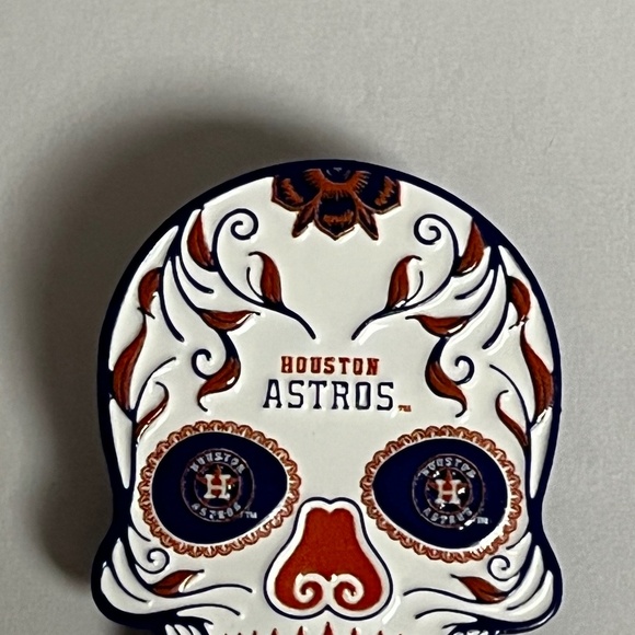 Houston Astros Sugar Skull Hat Pin Streetwear Hats Bag Baseball Fitted New Era - Picture 2 of 7